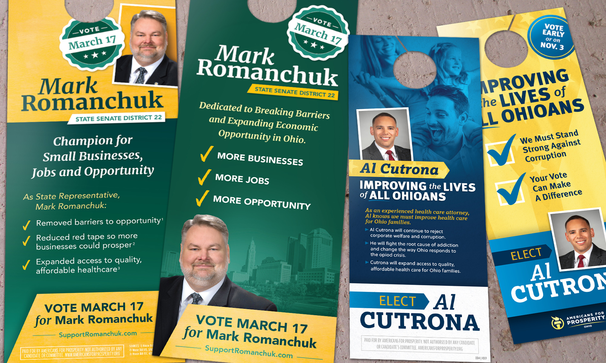 Americans for Prosperity-Ohio doorhangers