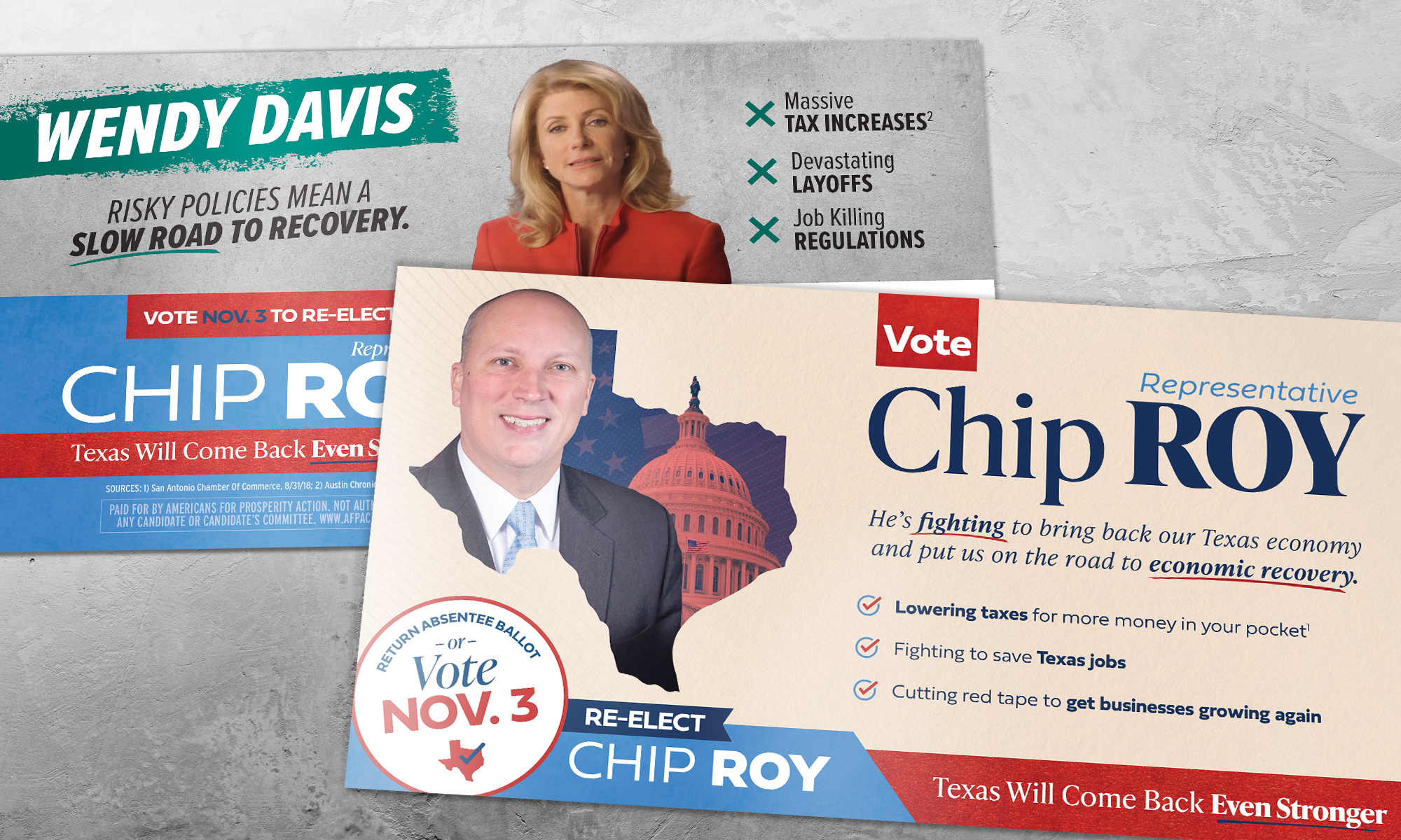 Americans for Prosperity-Texas direct mail for Chip Roy