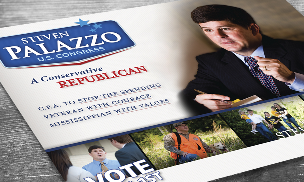 Steven Palazzo for U.S. Congress print collateral by Innovative Politics